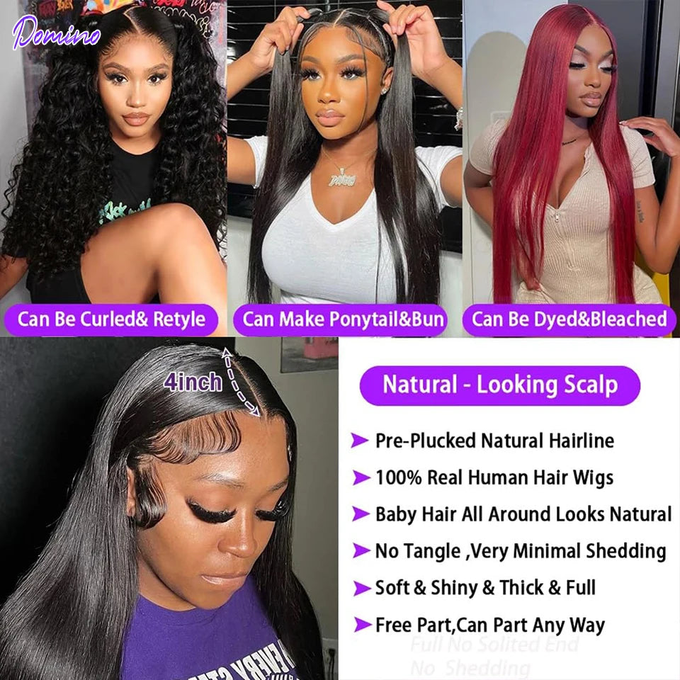 Straight Lace Front Wig Human Hair 13x4 Lace Frontal Wig 13x6