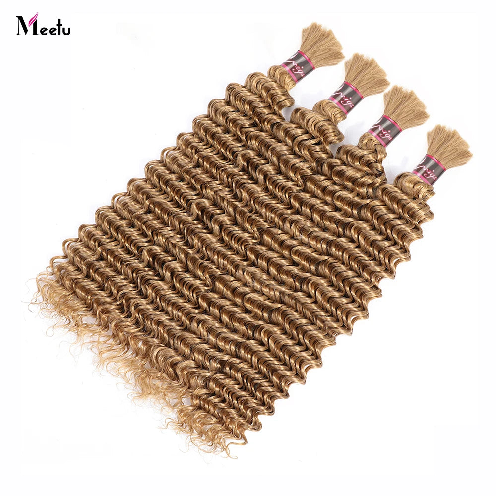 Uwigs Braiding Hair 27# Honey Blonde Bulk For Braiding Brazilian Deep