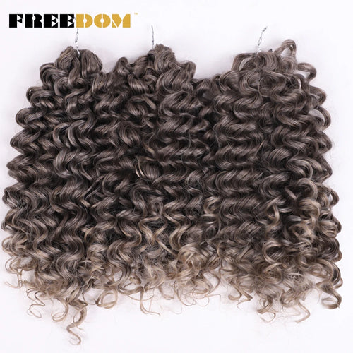 FREEDOM Synthetic Deep Wavy Twist Crochet Hair Afro Curly Hair Crochet