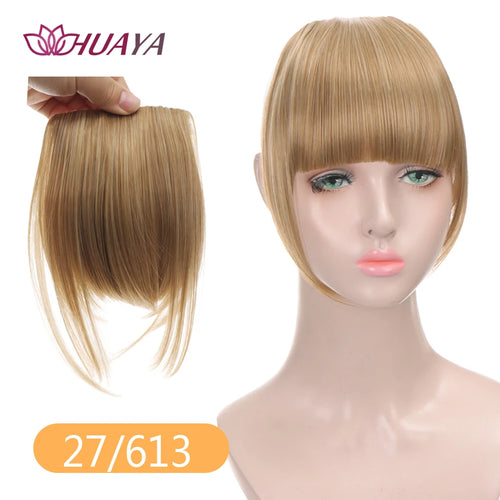 HUAYA Synthetic Bangs Hair Clip In Extensions Natural Fringe Bangs