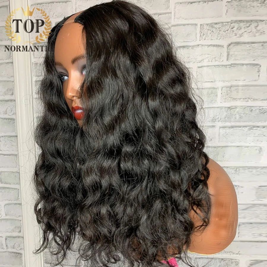 Topnormantic Nature Wave U Part Wig Brazilian Remy Human Hair Wigs 250