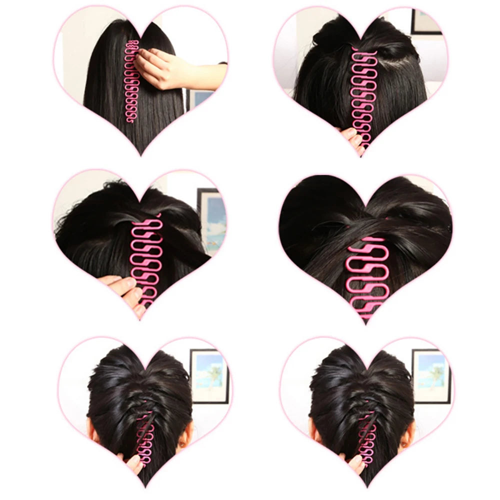 1Pc Professional DIY Women Hair Braiding Tool Girls Trendy Magic Hair