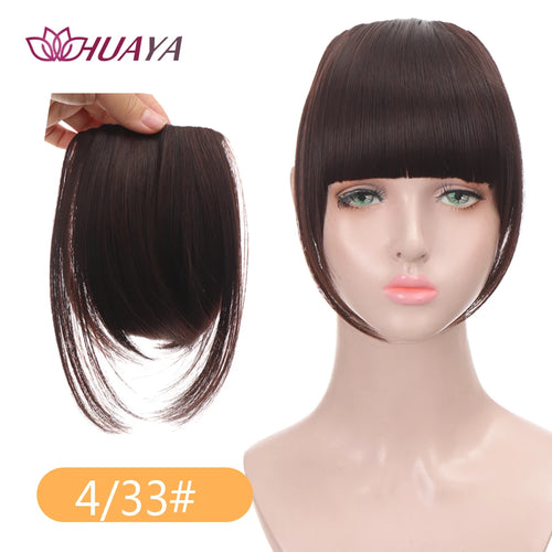 HUAYA Synthetic Bangs Hair Clip In Extensions Natural Fringe Bangs