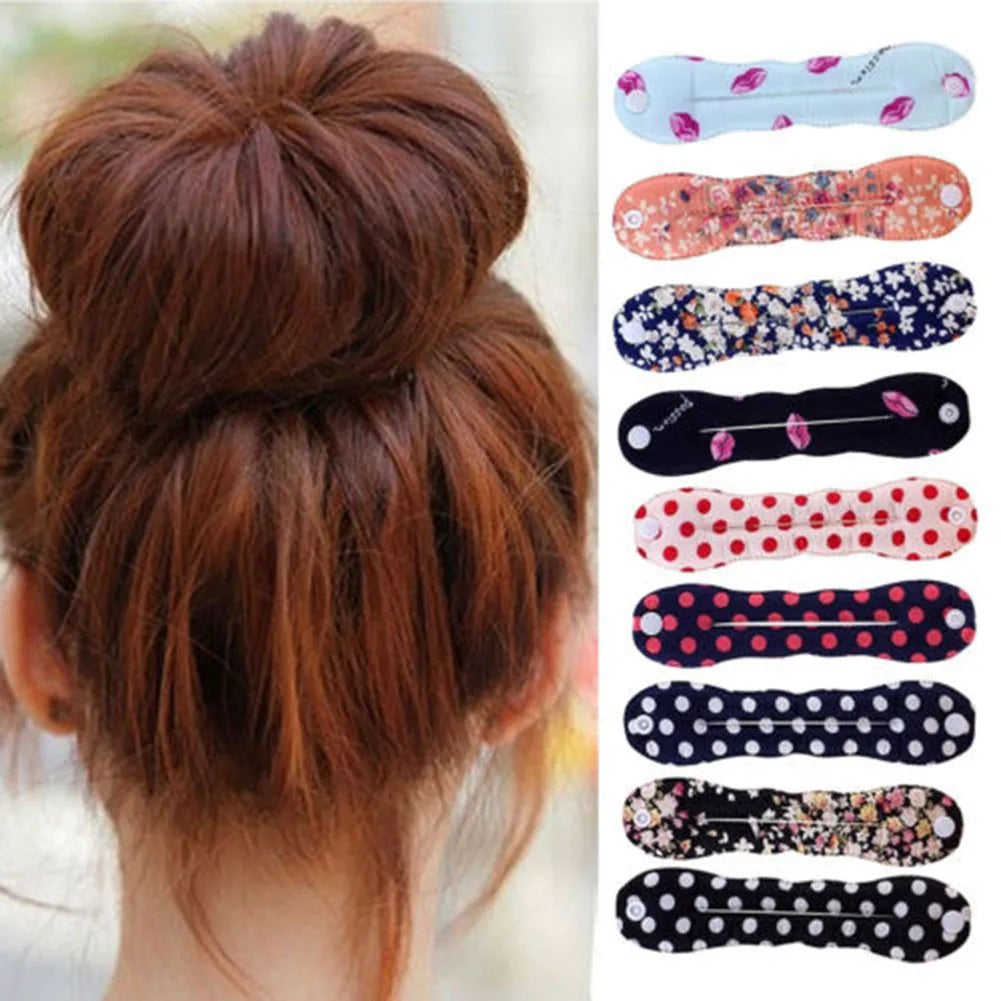 Fashion Women Sponge Hair Twist Styling Clip Stick Bun Maker Braid