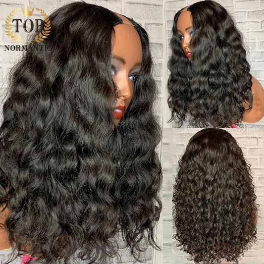 Topnormantic Nature Wave U Part Wig Brazilian Remy Human Hair Wigs 250