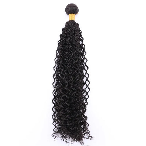 Black Color high temperature Synthetic Hair Extensions Afro Kinky