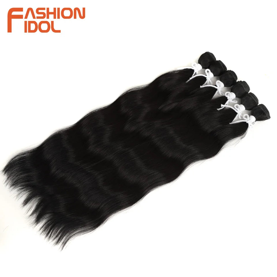 Loose Deep Water Wave Hair Bundles Synthetic Hair Extensions Ombre