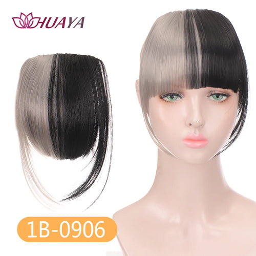 HUAYA Synthetic Bangs Hair Clip In Extensions Natural Fringe Bangs