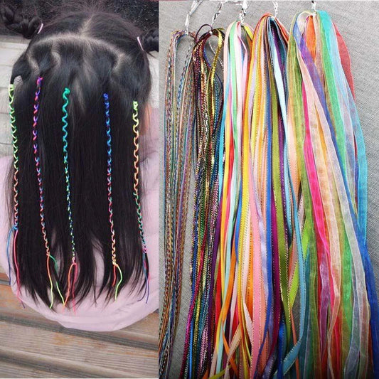 New Fashion Mix Color Twist Knitting Hair Braided Handmade Ribbon