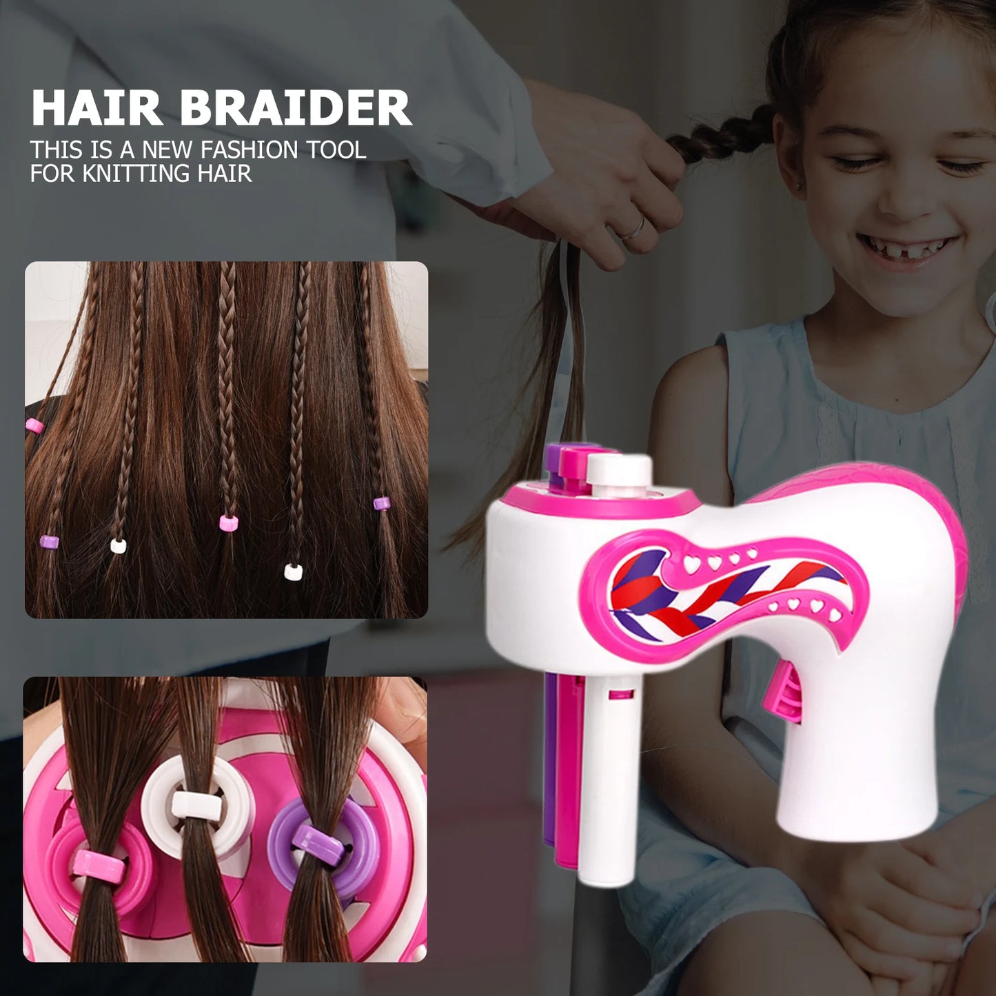 Automatic Hair Braider Electric DIY Hair Weave Machine Twist Knitting