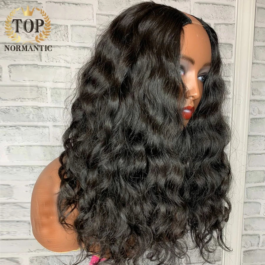 Topnormantic Nature Wave U Part Wig Brazilian Remy Human Hair Wigs 250