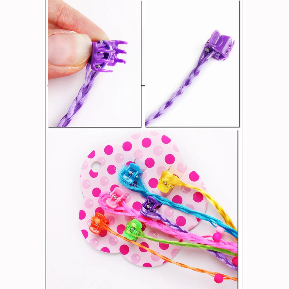 6pcs/Set Women Girls Hair clip Claw Wig Ponytail Holder Hair