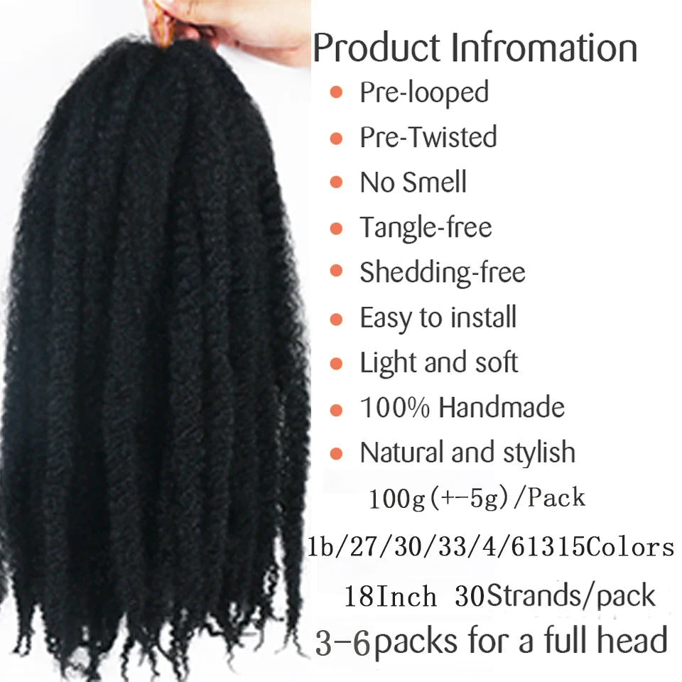 Marley Hair For Braids Afro Kinky Marley Braid Hair Kanekalon