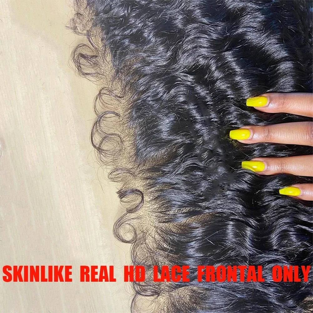 SKINLIKE Curly HD LACE Closure Only Invisible 5x5 6x6 HD Lace Closures