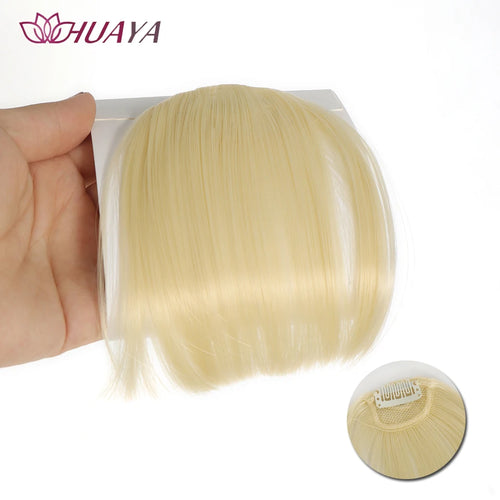 HUAYA Synthetic Bangs Hair Clip In Extensions Natural Fringe Bangs