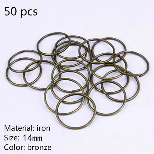 50-200 Pcs 18mm Large Metal Long Hair Clip Braid Circle Hair Styling