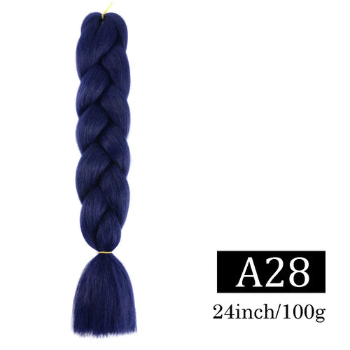 24 Inch Jumbo Braids Extensions Synthetic Braiding Hair Afro Ombre