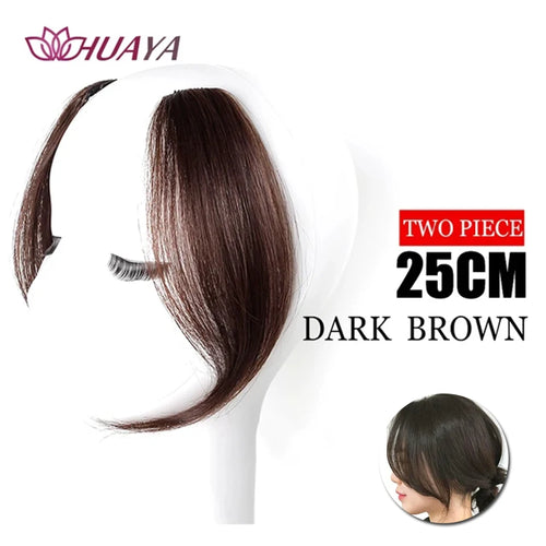 HUAYA Synthetic Bangs Hair Clip In Extensions Natural Fringe Bangs