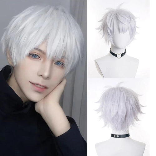 RANYU Honkai Star Rail Gepard Landau Wigs Synthetic Short Straight