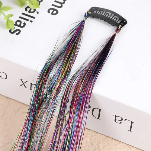 Hair Tinsel Glitter Braids High Temperature Fiber Bling Women's Tinsel