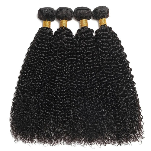 Mongolian Afro Kinky Curly Bundles 1/3/4PCS Human Hair Extensions 100%