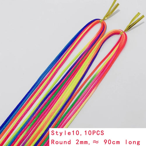 4-30Pcs 90CM Gradient Colorful Rope Tie Hair Women Dirty Braid Hair