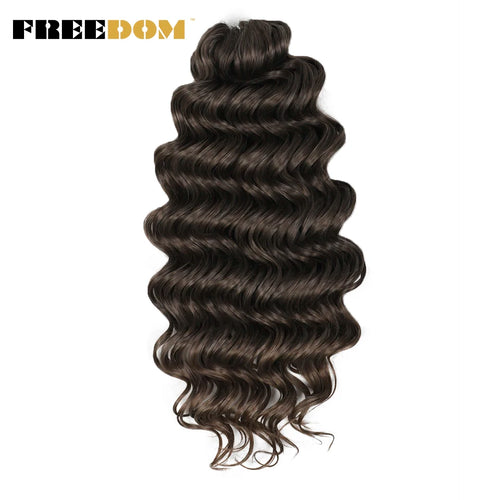 FREEDOM Synthetic Twist Crochet Curly Hair 16/24 Inches Deep Wave