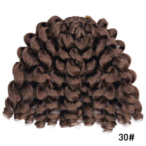 Synthetic Ombre Braiding Hair Jumpy Wand Curl Crochet Braids Hair