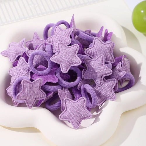 20pcs/set Love Star Children Hair Loop Baby No Harm Hair Towel Loop