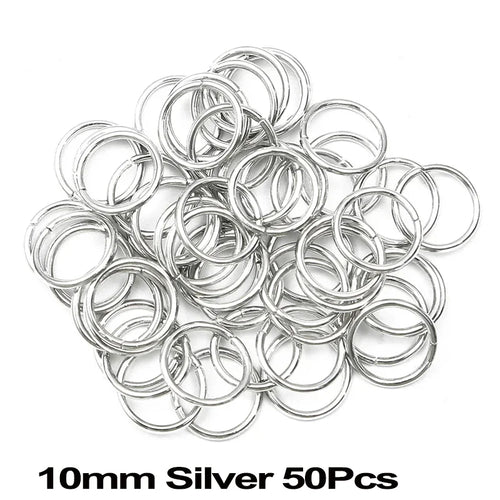 50Pcs Mix Color Hair Braids Dreadlock Beads Hair Cuffs Rings Tube