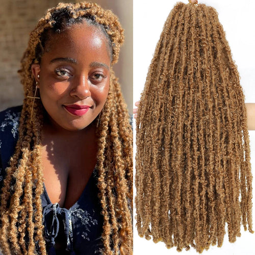 18 24 inches 1B Butterfly Locs Crochet Hair Dreadlocks meche Faux