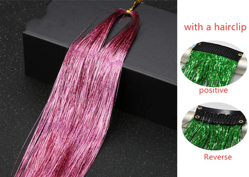 Hair Tinsel Glitter Braids High Temperature Fiber Bling Women's Tinsel