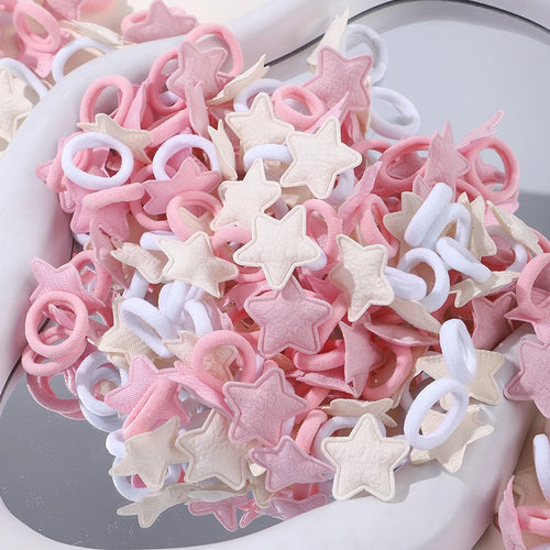 20pcs/set Love Star Children Hair Loop Baby No Harm Hair Towel Loop