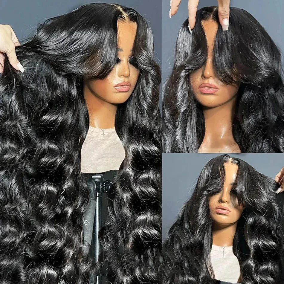 13x4 13x6 Lace Front Human Hair Wigs 100% Body Wave Transparent Lace