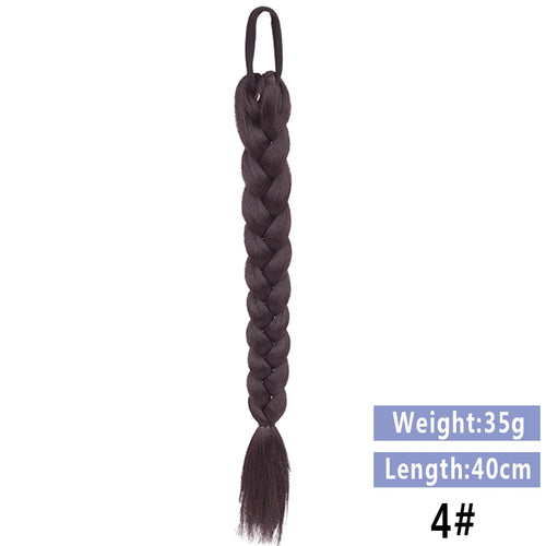 LUPU Synthetic Braided Ponytails Hair Extensions For Women With