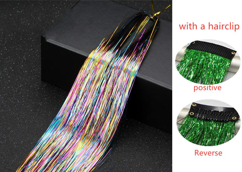 Hair Tinsel Glitter Braids High Temperature Fiber Bling Women's Tinsel