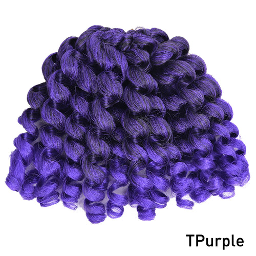 Synthetic Ombre Braiding Hair Jumpy Wand Curl Crochet Braids Hair