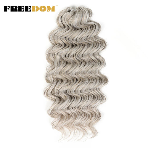 FREEDOM Synthetic Twist Crochet Curly Hair 16/24 Inches Deep Wave