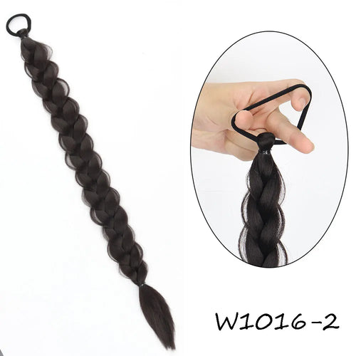 MERISIHAIR Long Straight Hair Braid Plaited Pigtail Fishtail Synthetic