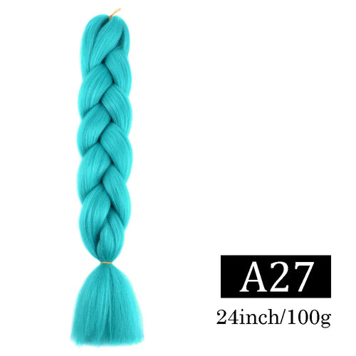 24 Inch Jumbo Braids Extensions Synthetic Braiding Hair Afro Ombre