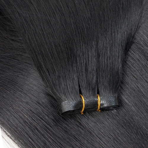 Injected Tape In Hair Extensions Invisible Long Tape PU Weft Human