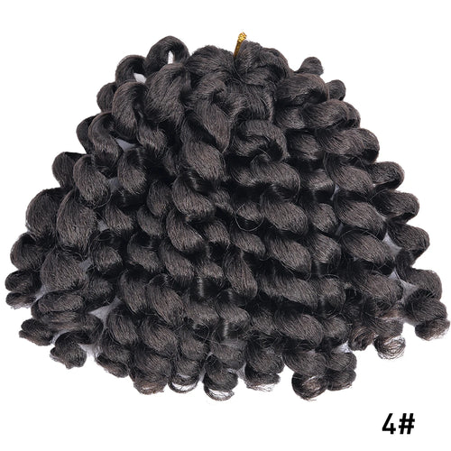 Synthetic Ombre Braiding Hair Jumpy Wand Curl Crochet Braids Hair