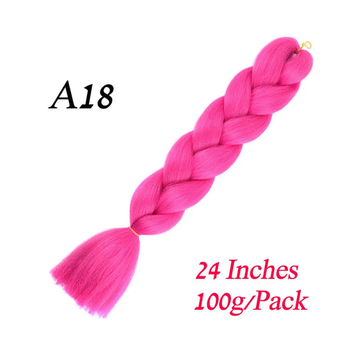 Synthetic 24Inch 100G Wholesale Single Ombre Color Glowing Hair