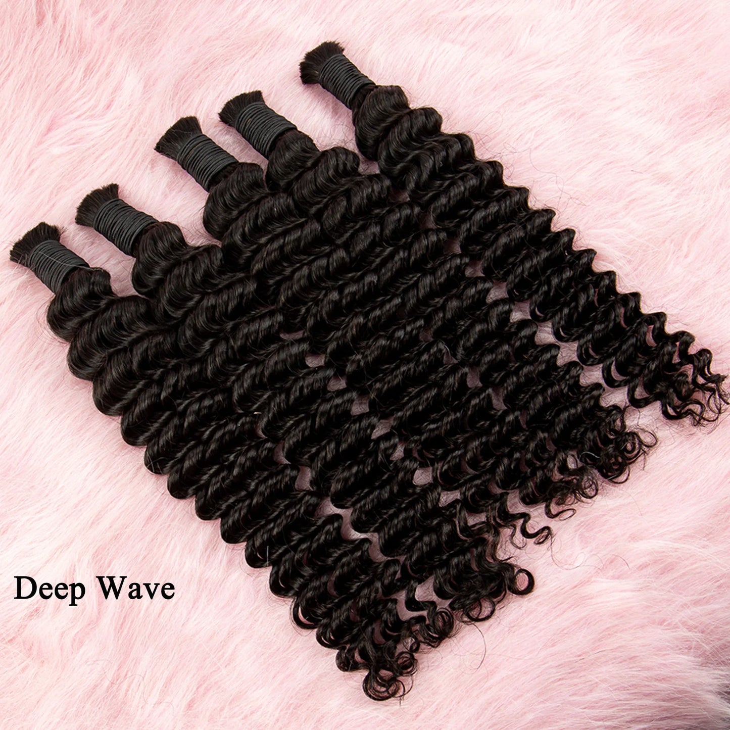 NABI Human Hair Braiding Bundles Water Wave Hair Braids Extension Deep