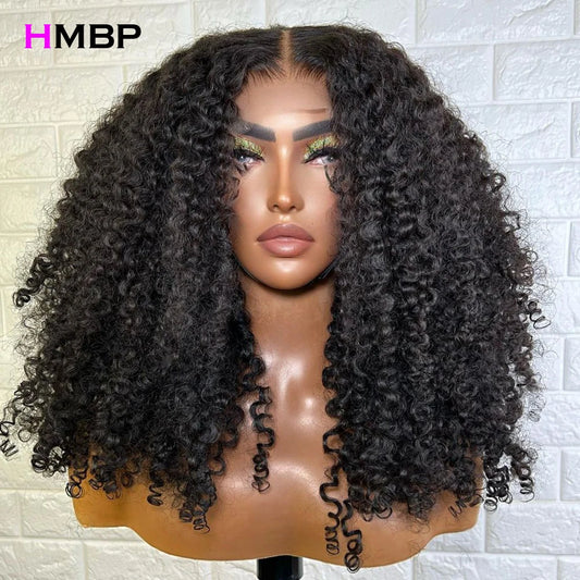 Kinky Curly Human Hair Wigs For Women 13x4/13x6 HD Transparent Lace