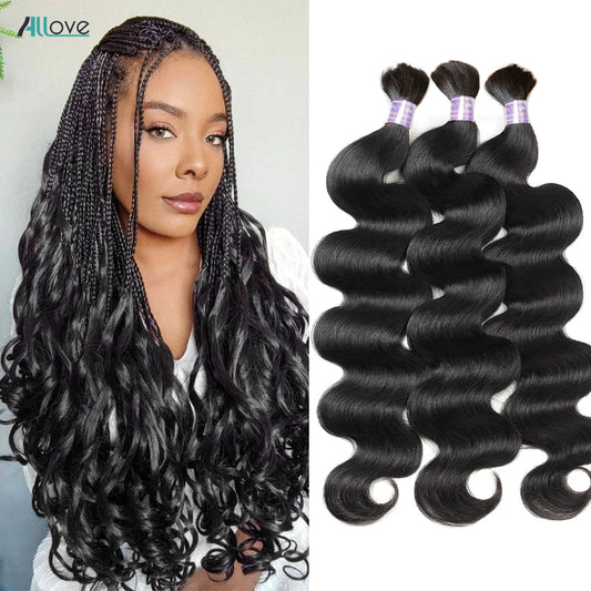 Allove Bulk Human Hair Body Wave Human Hair For Braiding 100%