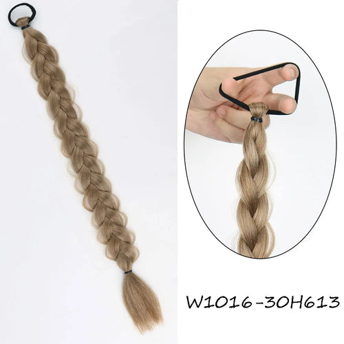 MERISIHAIR Long Straight Hair Braid Plaited Pigtail Fishtail Synthetic