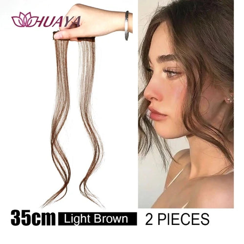 HUAYA Synthetic Bangs Hair Clip In Extensions Natural Fringe Bangs