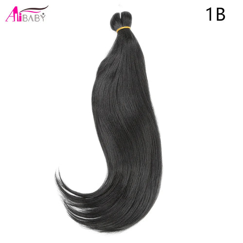 14 18 inch Soft Yaki Straight Crochet Hair Pre Stretched Big Curl