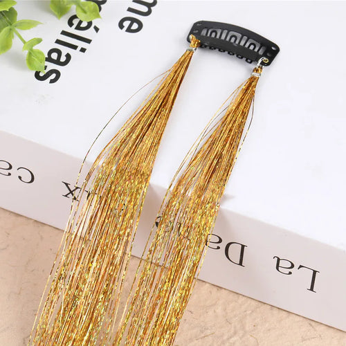 Hair Tinsel Glitter Braids High Temperature Fiber Bling Women's Tinsel